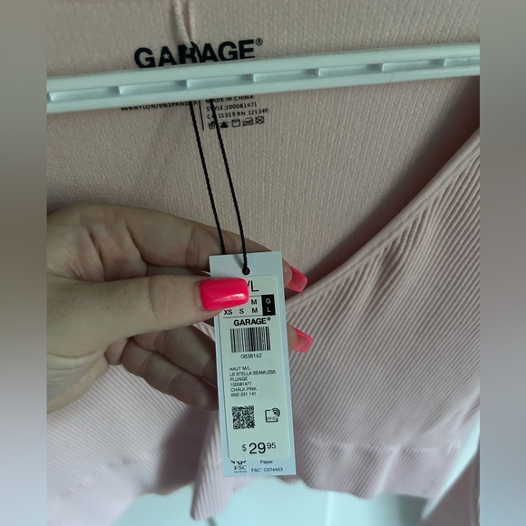 NWT Garage Stella Long Sleeve Seamless Top - Picture 4 of 4